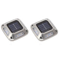 2-Pack LED Solar Ground Lights – Waterproof Outdoor Garden Lamps