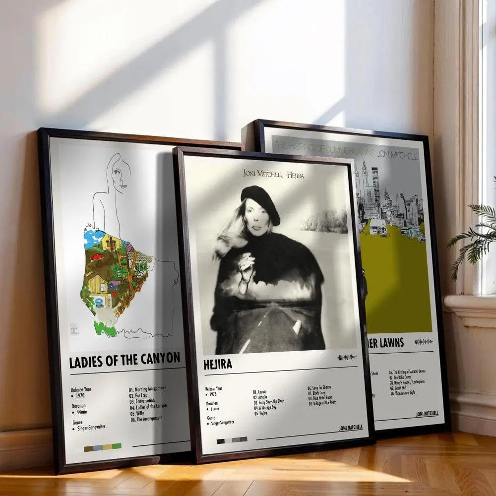 Joni Mitchell Music Poster Canvas Print – Wall Art Decor