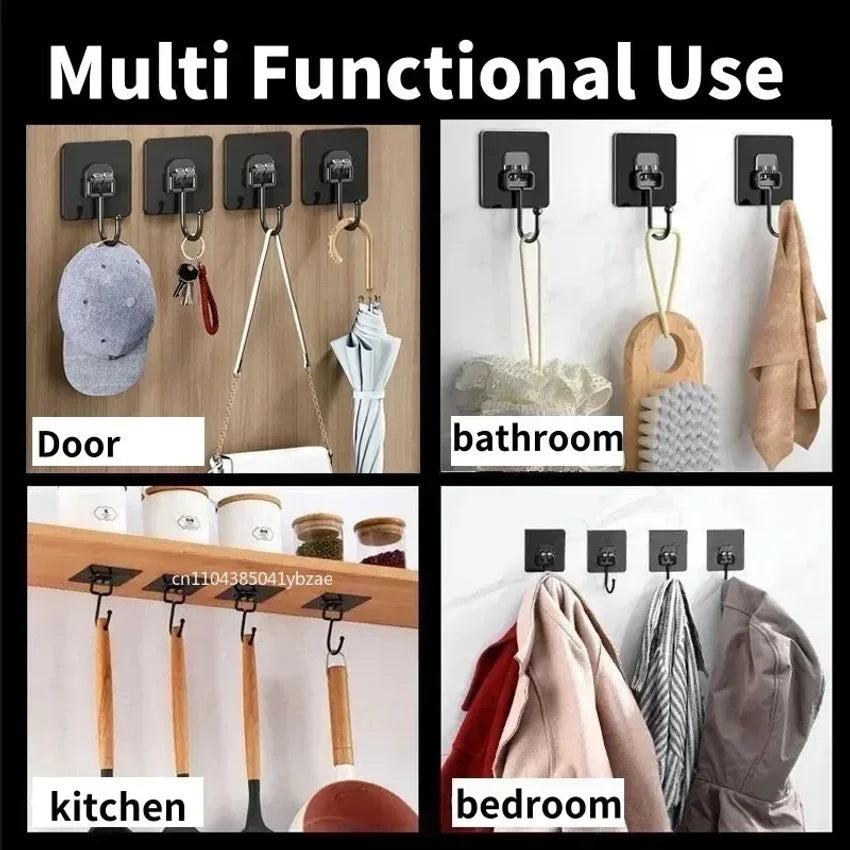 Rotating Self Adhesive Waterproof Wall Hooks – Kitchen & Bath