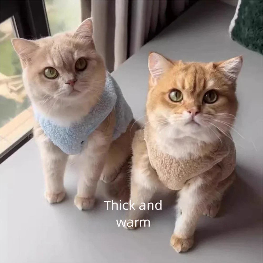 Cartoon Plush Pet Sweater Windproof Jacket for Cats & Dogs