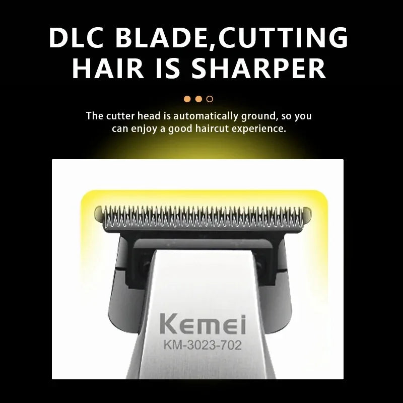 Kemei 3-in-1 Cordless Hair Clipper Trimmer & Foil Shaver Set