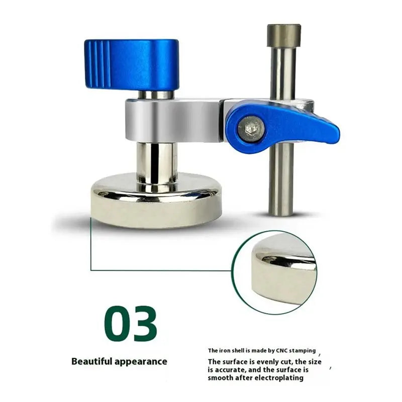 Magnetic CNC Workpiece Locator Self-Centering Auxiliary Vise