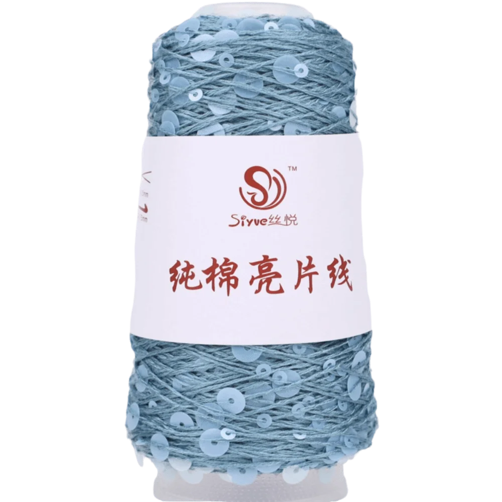 Sequin Glitter Hand Knitting Yarn – Polyester Bead Craft Thread