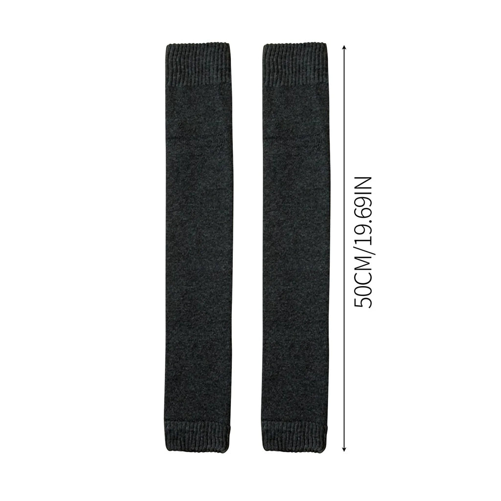 Thick Warm Wool Cashmere Knee Sleeves – Windproof Leg Warmers