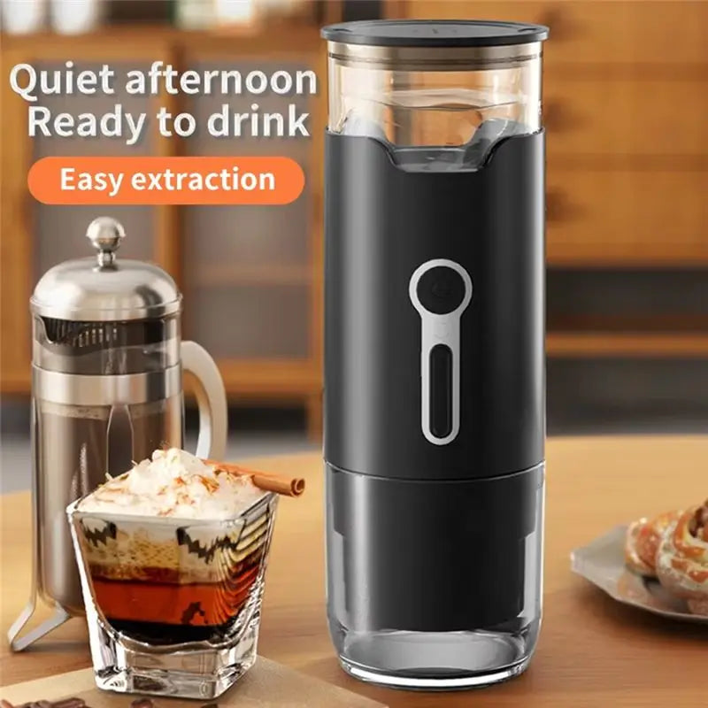 VIBE Portable Electric Coffee Maker – Capsule & Powder Brewer