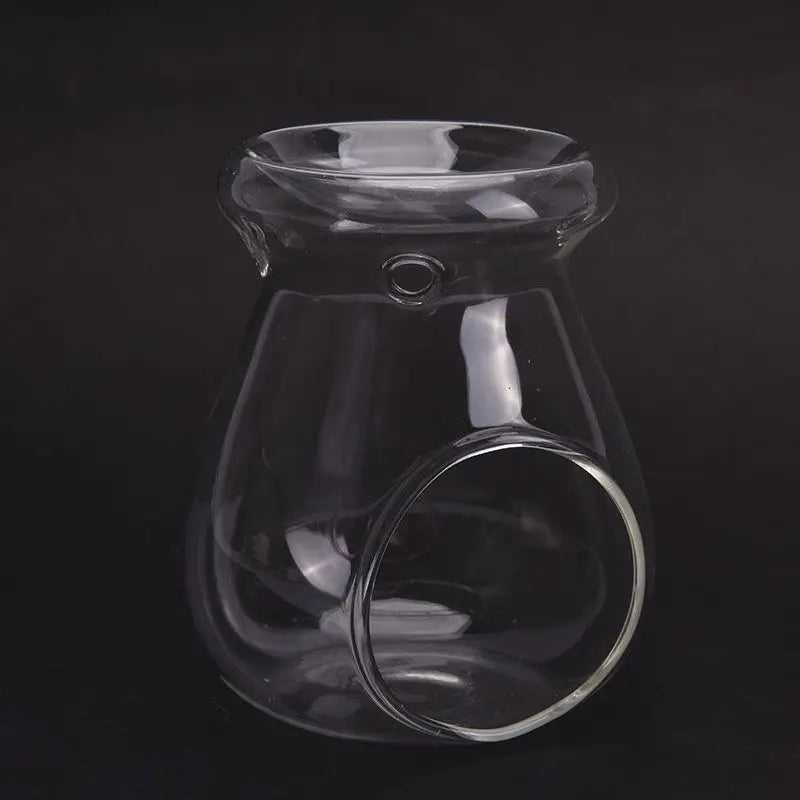 Nordic Crystal Glass Candlestick Holder & Aroma Oil Burner