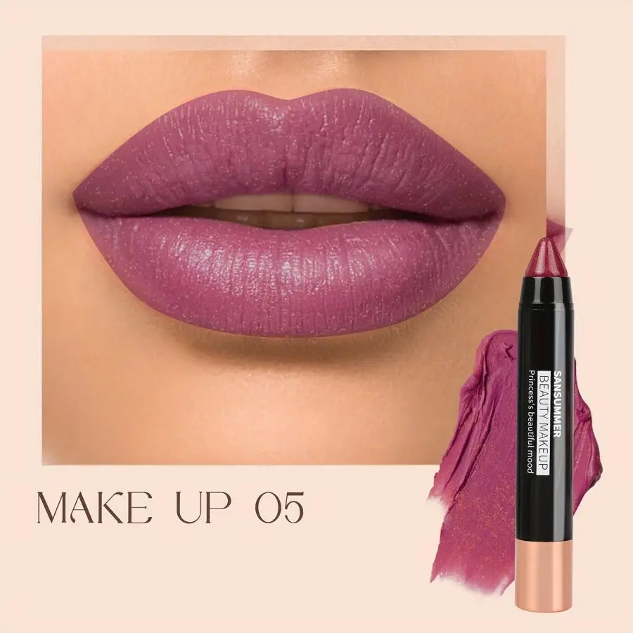 VIBE 8-Color Matte Moisturizing Lipstick Crayons – Waterproof