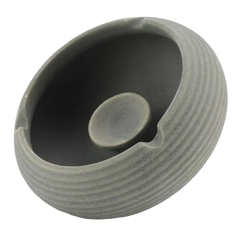 Ceramic Ashtray with Windproof Lid Light Blue 4-Pack
