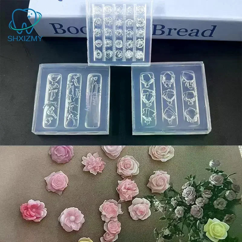 3D Silicone Flower Nail Mold – DIY Floral Nail Art Template