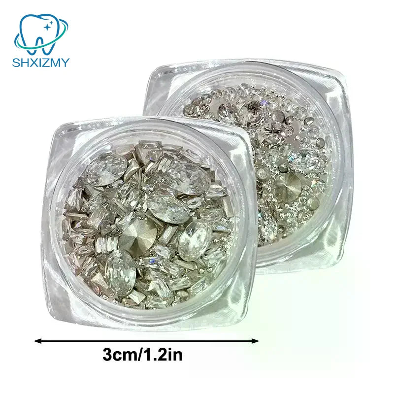 3D Nail Art Rhinestones – Heart & Butterfly Flatback Crystals