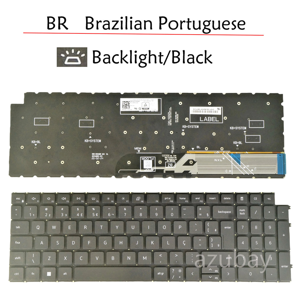 AZUBAY Backlit Keyboard for Dell Vostro 15 16 – Multi-Layout