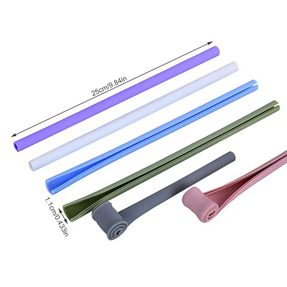 Reusable Silicone Snap Straws – Openable & Easy to Clean