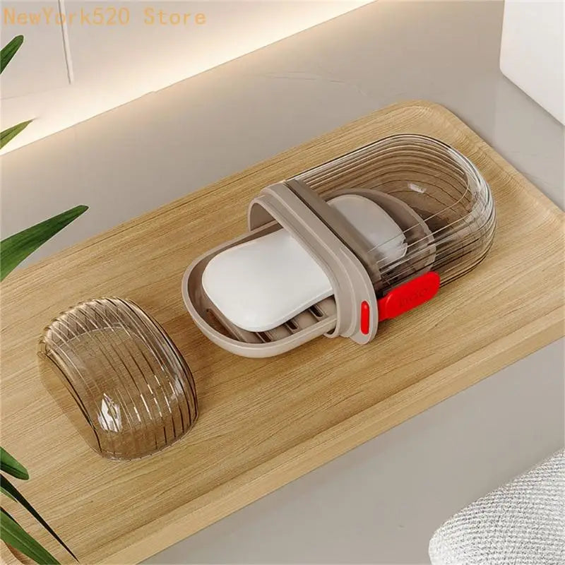 Travel Soap Dish Container – Leak-Proof, Draining & Portable