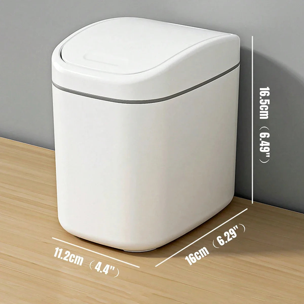 Mini Desktop Trash Can with Lid – Cute Tabletop Waste Bin