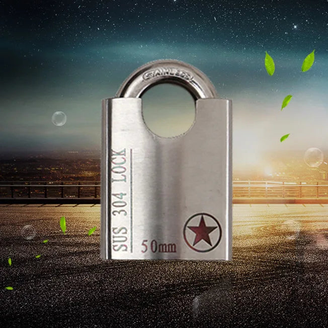 Stainless Steel Waterproof Padlock 40mm 50mm 60mm – Anti-Tamper