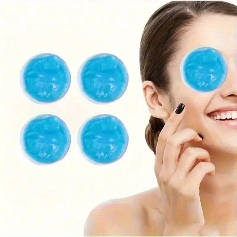 Reusable Round Gel Ice Packs – Hot & Cold Compress 2/4 Pack