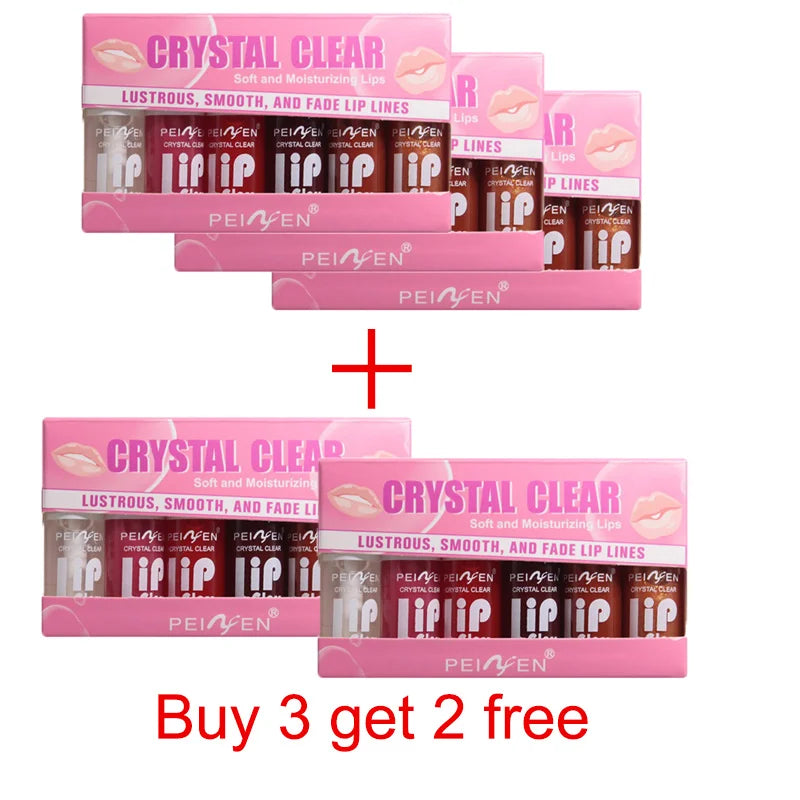 OREADEX 6-Pc Hydrating Lip Gloss Set – Moisturizing Lip Oil