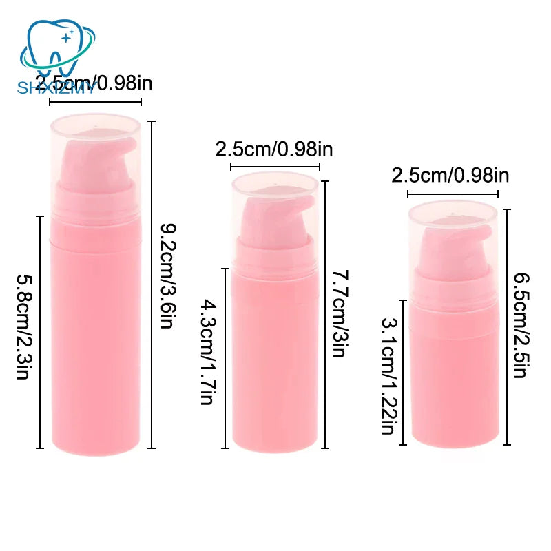 Refillable Airless Pump Lotion Bottle 5ml 10ml 15ml Travel