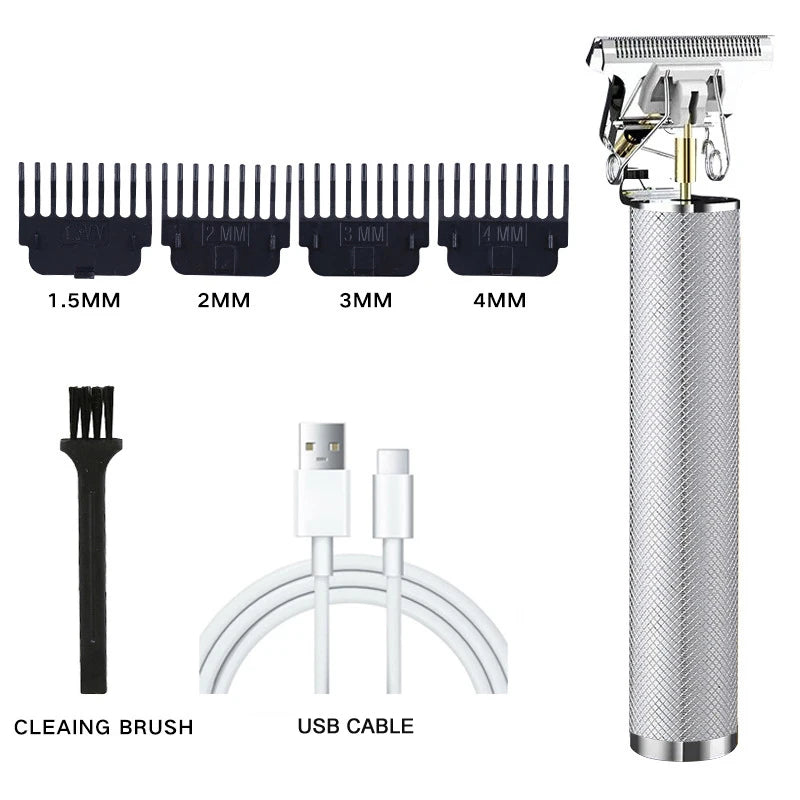 Vintage T9 Rechargeable Hair Clipper & Beard Trimmer for Men