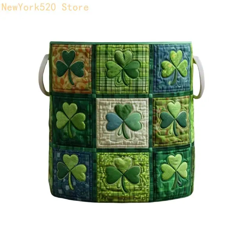 Quilted Fabric Laundry Hamper with Handles – Large Storage Basket