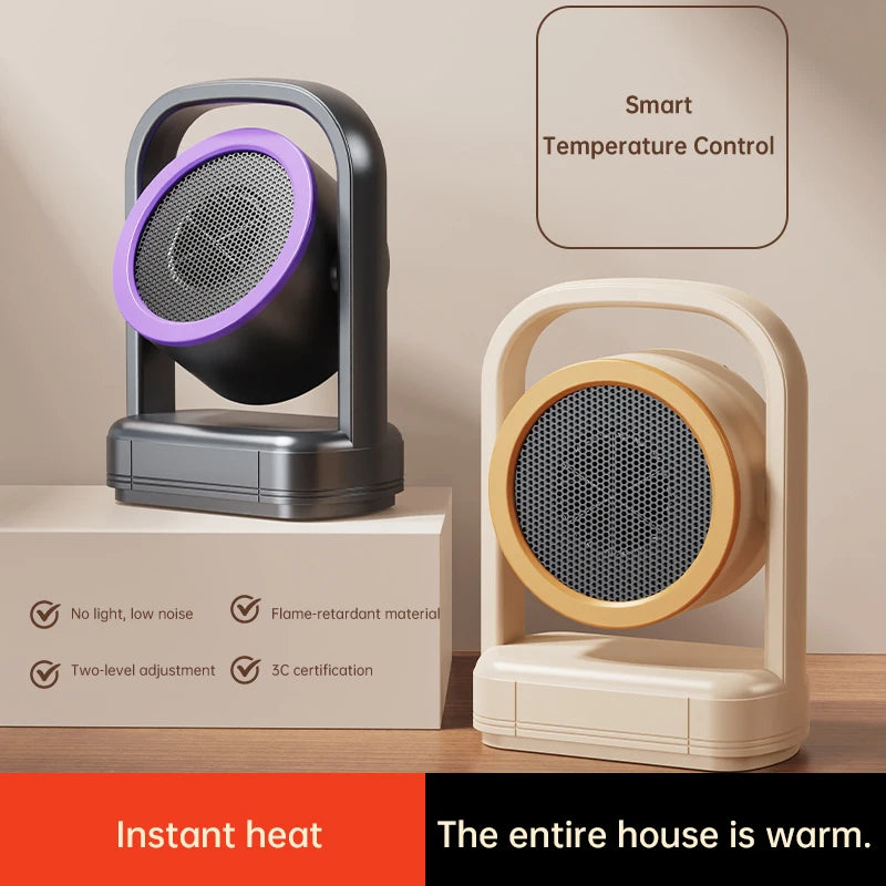 VIBE Portable Mini Desktop Fan Heater for Office & Home