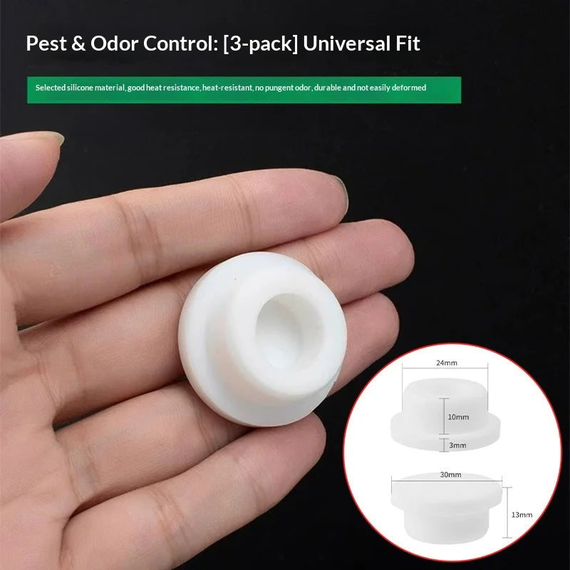 Silicone Sink Overflow Hole Stopper – Odor & Insect Seal