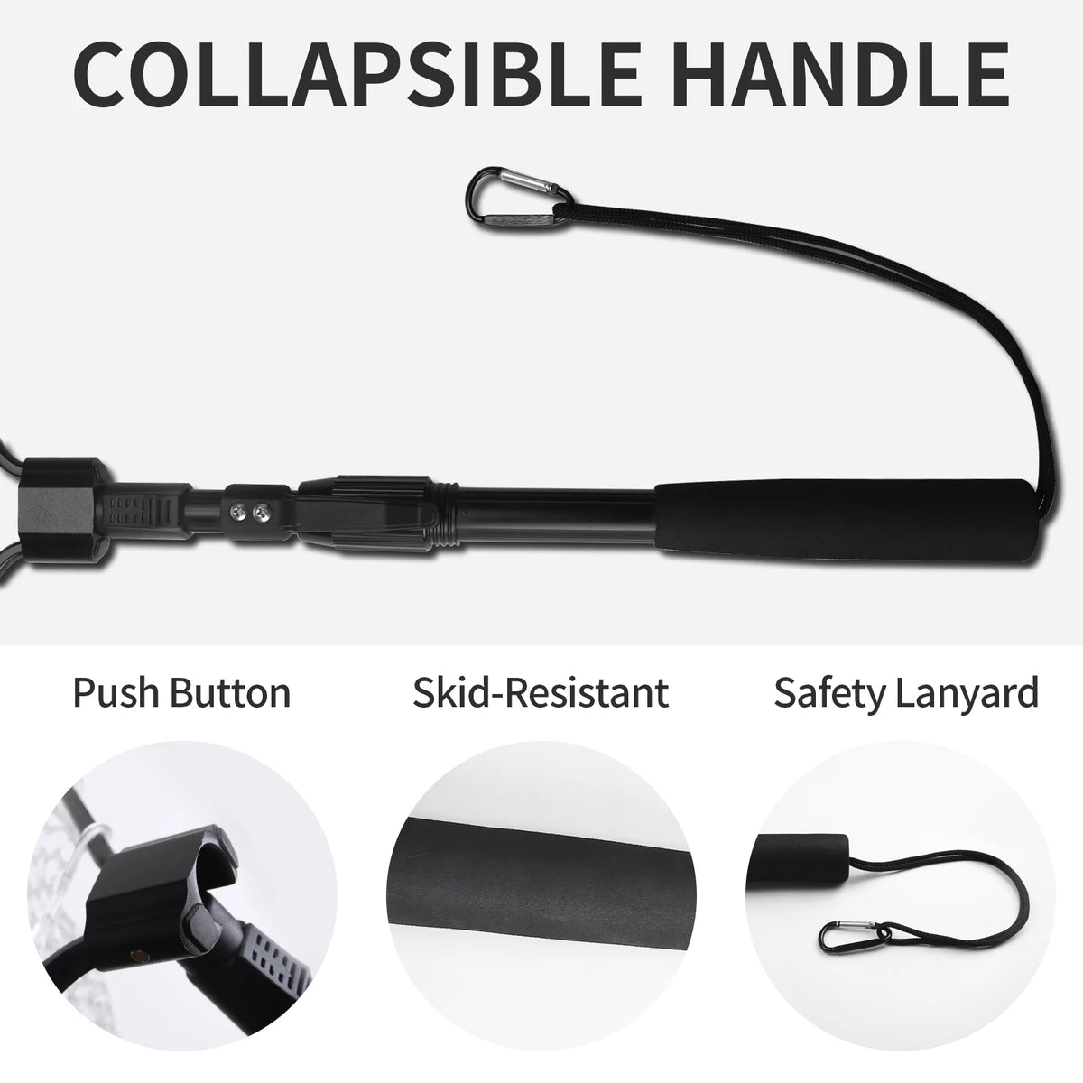 VIBE Folding Fly Fishing Landing Net – Bass & Trout
