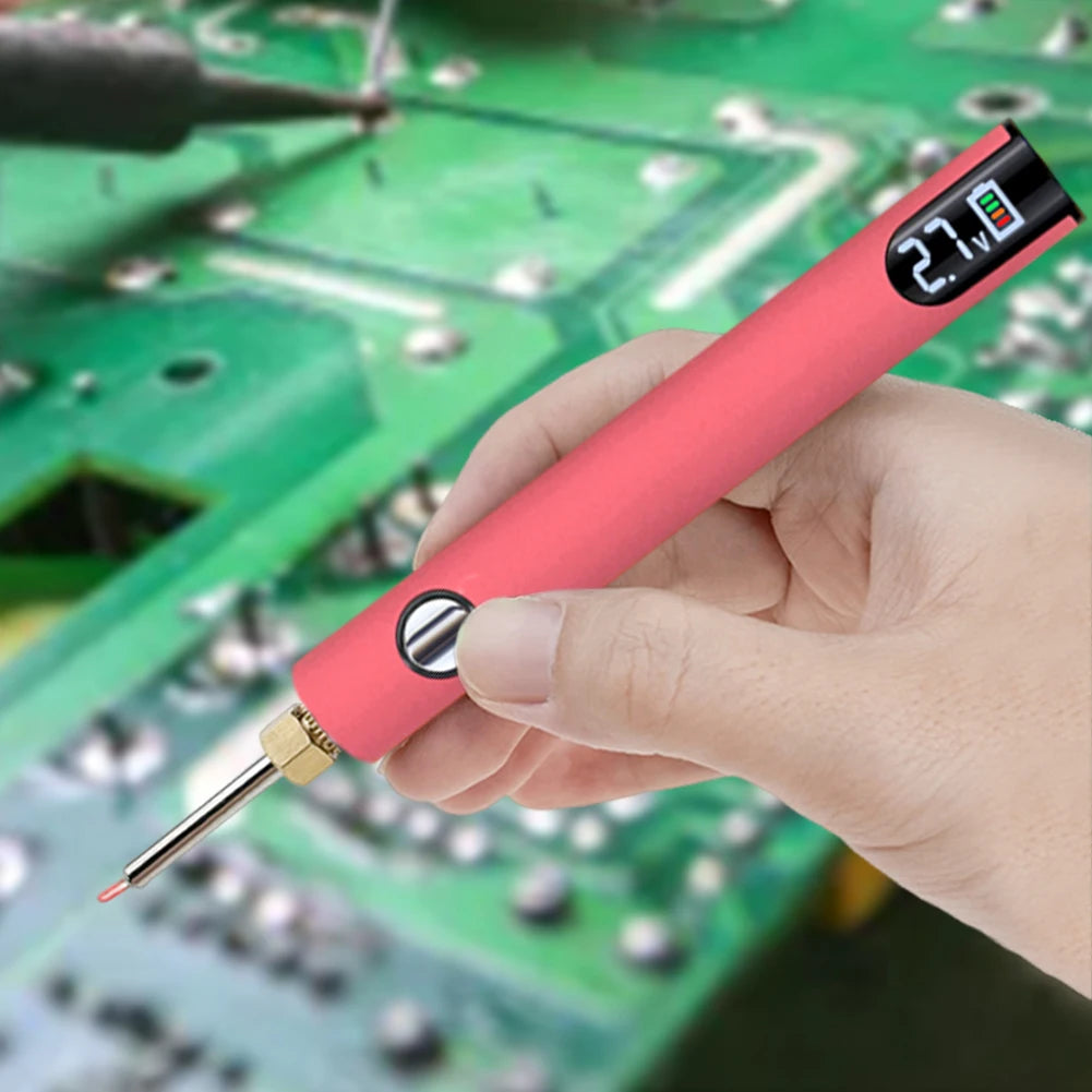 Portable 510 Electric Soldering Iron USB-C Rechargeable 650mAh