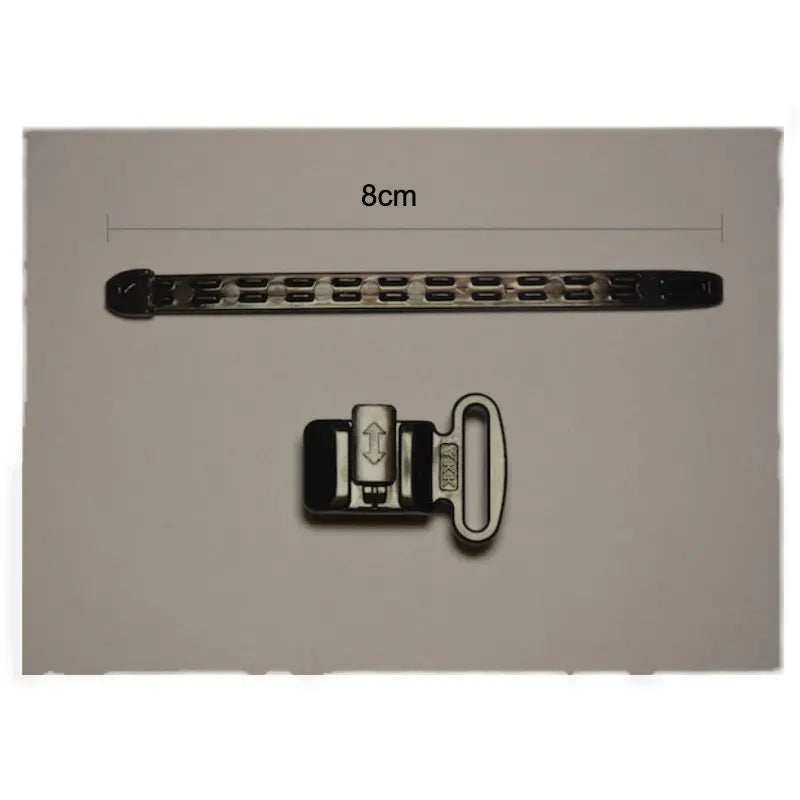 YKK Skirt Adjustment Buckle Telescopic Belt Chain – White & Black