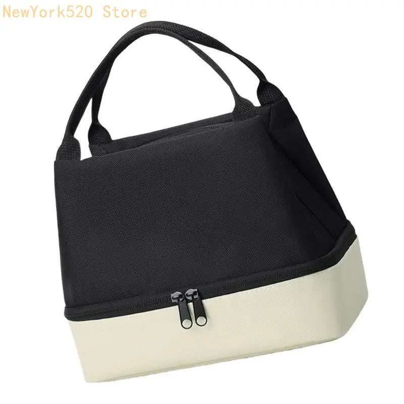 Insulated Lunch Bag Double Compartment Oxford Cloth | 6 Colors