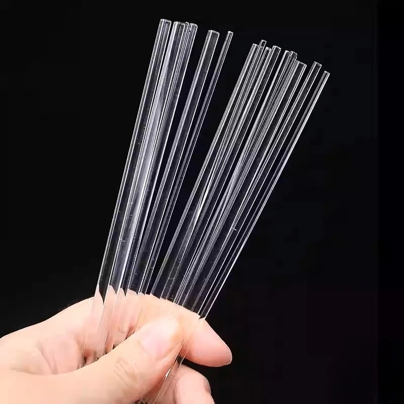 Clear Acrylic Rods 10cm – Cake Topper & DIY Dowel Sticks