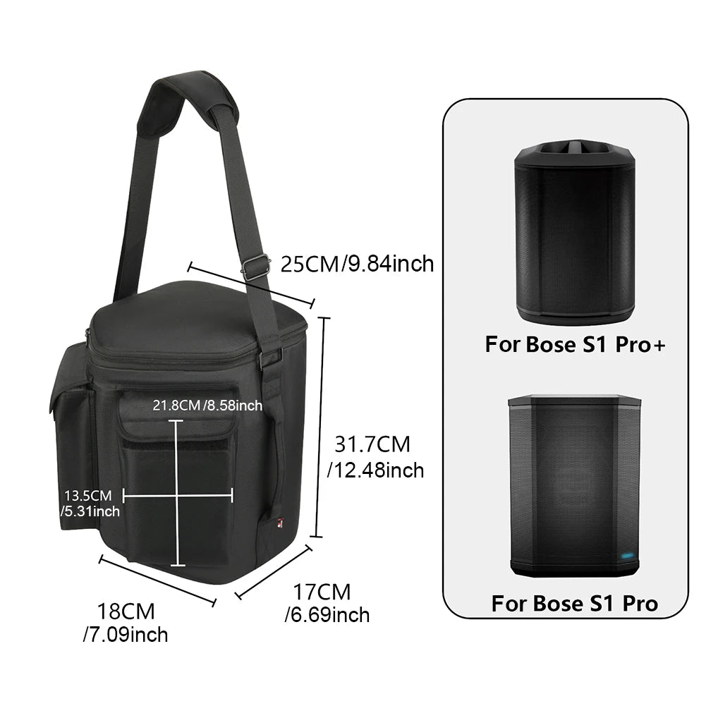 Carrying Case & Bag for Bose S1 Pro / S1 Pro+ Speaker