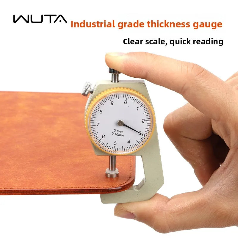 VIBE Digital Leather Thickness Gauge – High Precision Flat Head