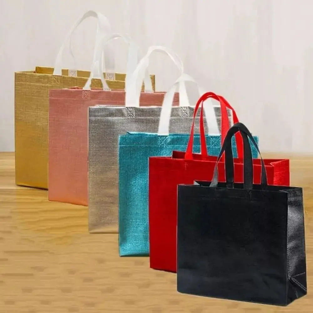 Reusable Non-Woven Shopping Tote Bag – Solid Color Handbag