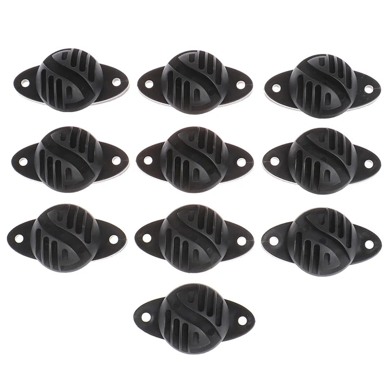 10-Pack Electric Fence Ring Hook Screw Plastic Insulators