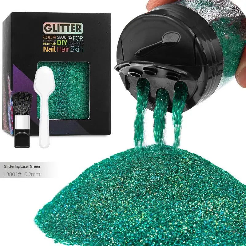 Multicolor Nail Glitter Powder – Metallic Iridescent DIY Glitter