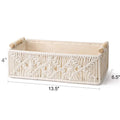 Nordic Cotton Rope Storage Basket | Rectangle Desktop Organizer
