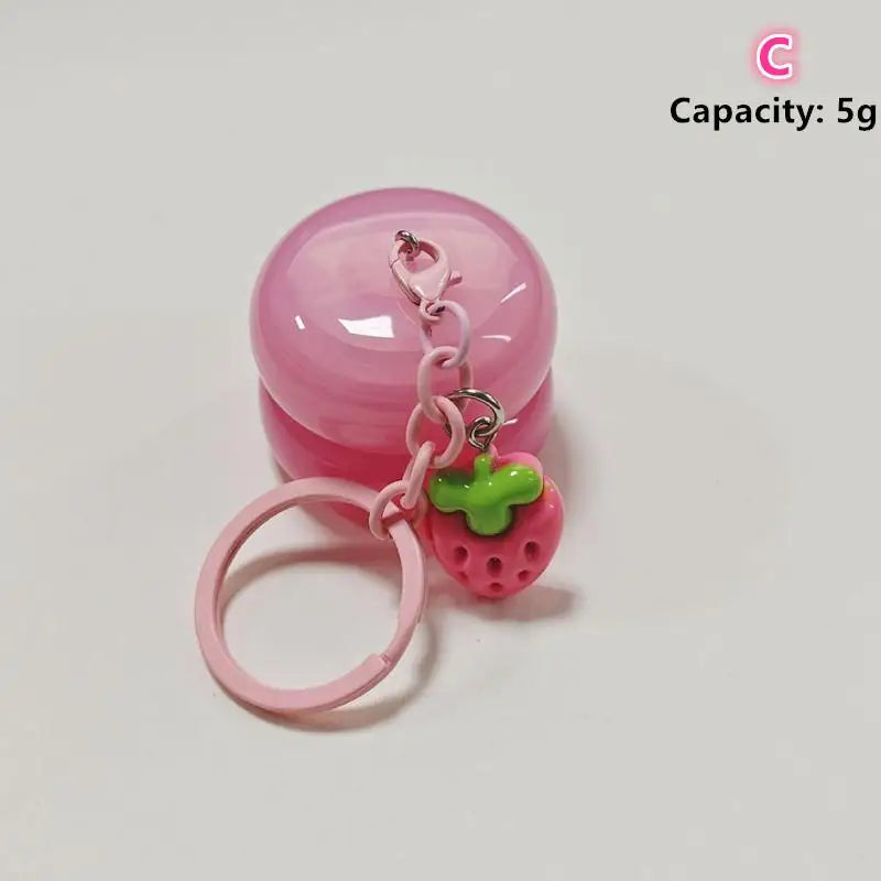 5g Mini Empty Lip Balm Jar with Keychain | DIY Makeup Container