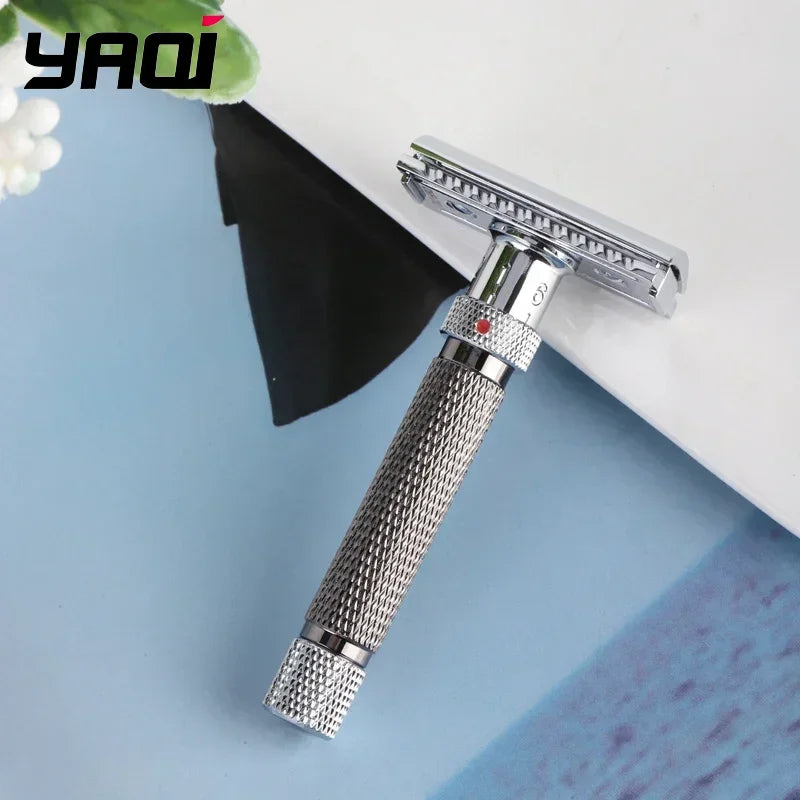 Yaqi The Final Cut Adjustable Safety Razor – Chrome & Gunmetal