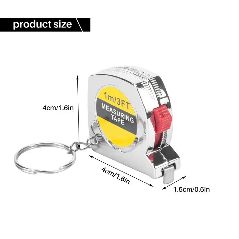 50-Pack Retractable Keychain Tape Measures – Mini Pocket Size