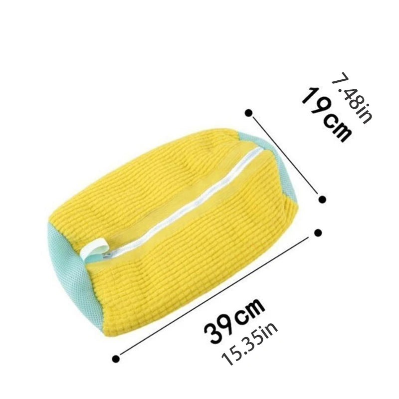 Shoe Washing Bag with Zipper & Soft Interior – All Shoe Types