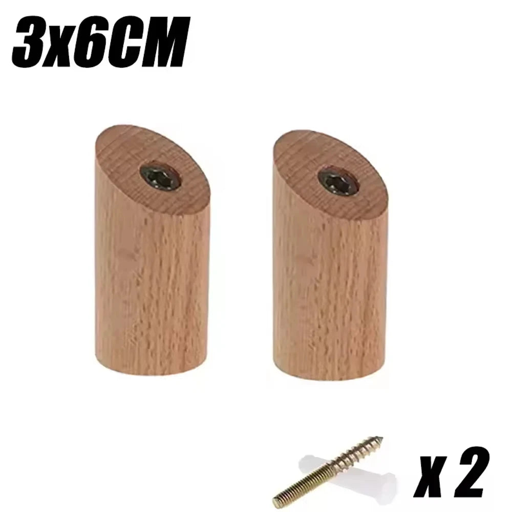 Wooden Wall Hooks – Coat Rack, Towel & Key Hanger