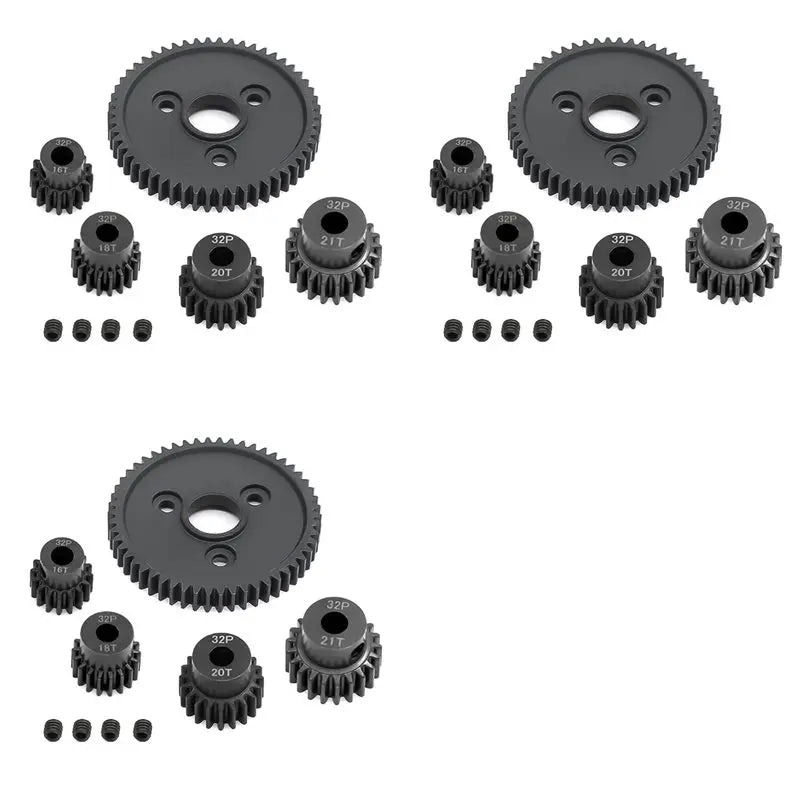 Metal 54T Spur Gear & Pinion Set for Traxxas Slash Stampede 1/10