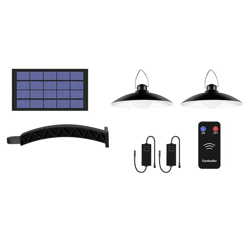 Solar Pendant Light with Remote Control – Outdoor & Indoor LED