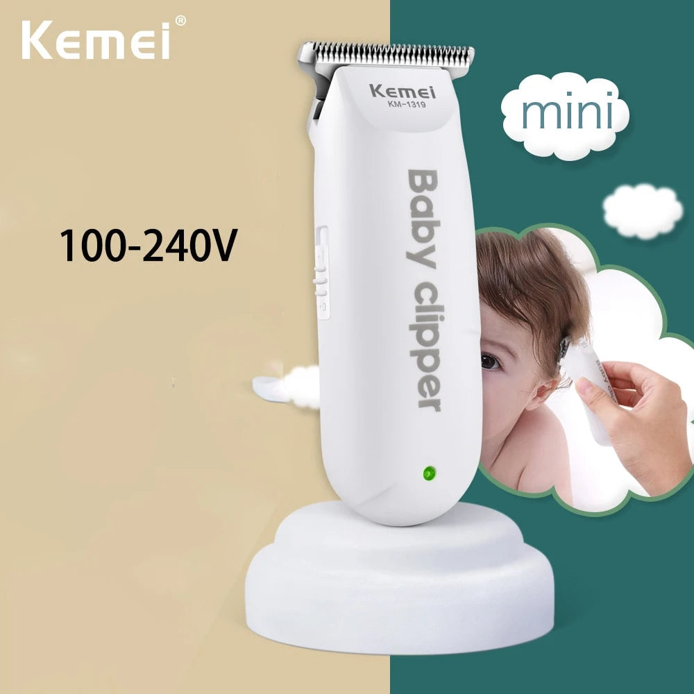 Kemei KM-1319 Baby Kids Hair Trimmer – Low Noise Rechargeable