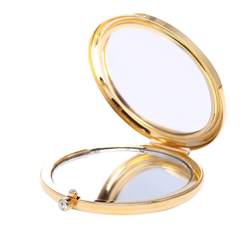 Eelhoe Folding Pocket Mirror Double-Sided Compact Round 7cm
