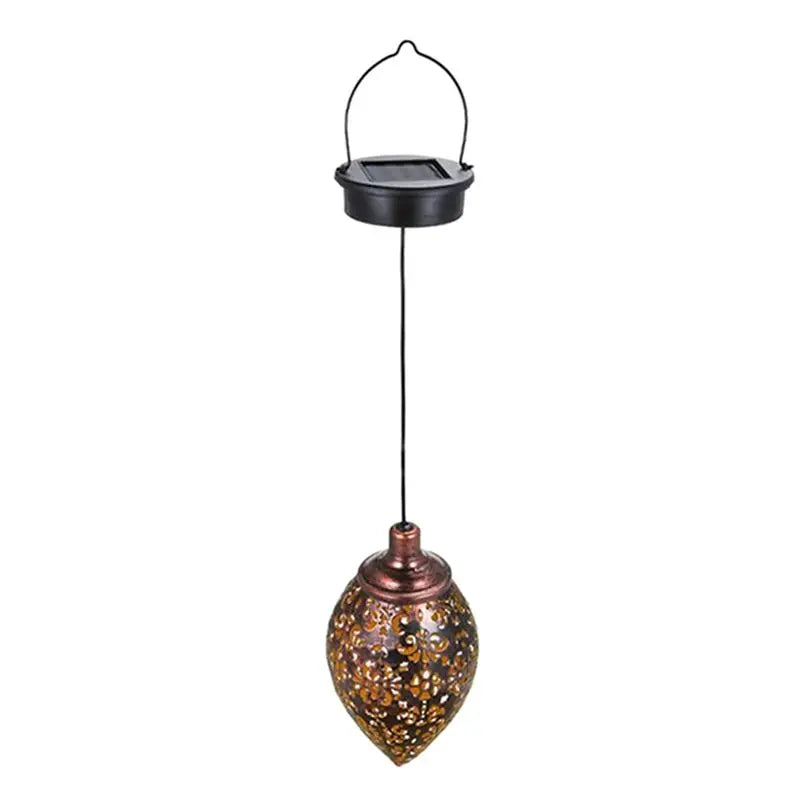 VIBE Hanging Solar Lanterns Hollow Outdoor Waterproof Garden Decor