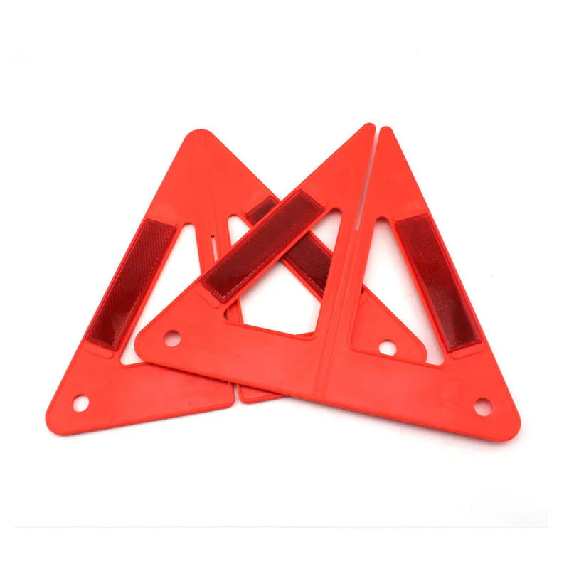 2-Pack Reflective Warning Triangles – Car Emergency Safety Kit