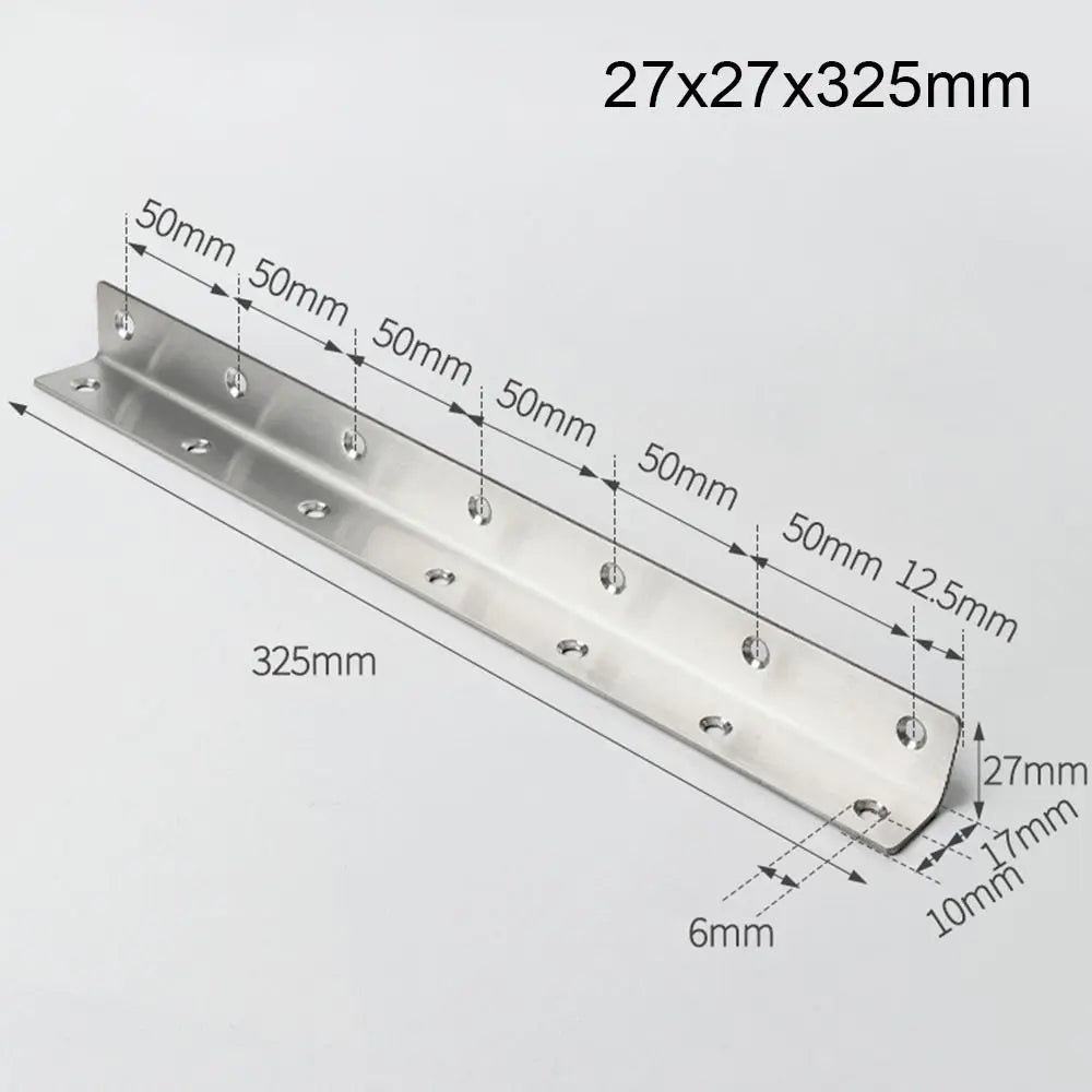 Stainless Steel 90° L-Shape Corner Brackets – Furniture Hardware