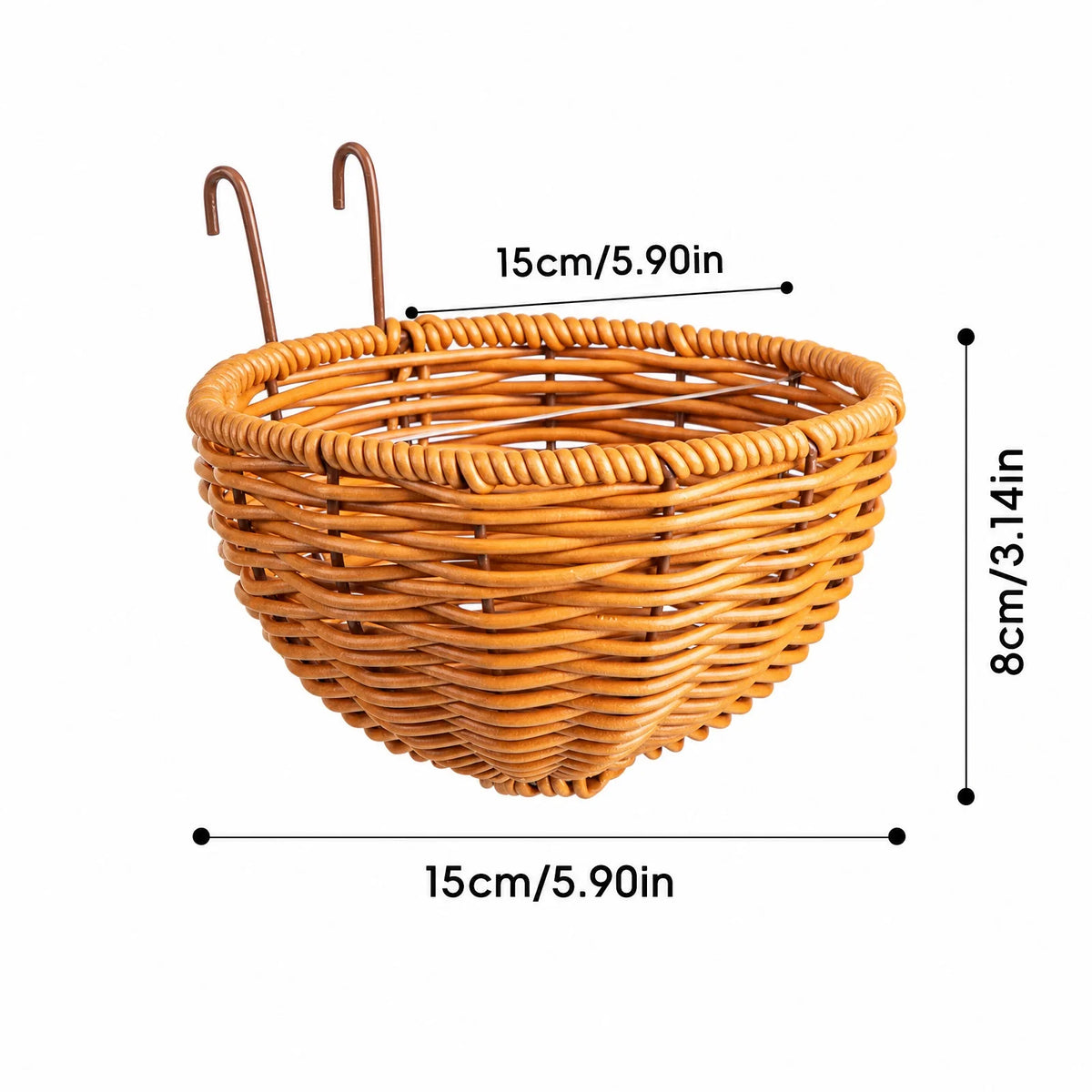 Handwoven Rattan Bird Nest Hut – Hanging Sleep Pod for Parrots